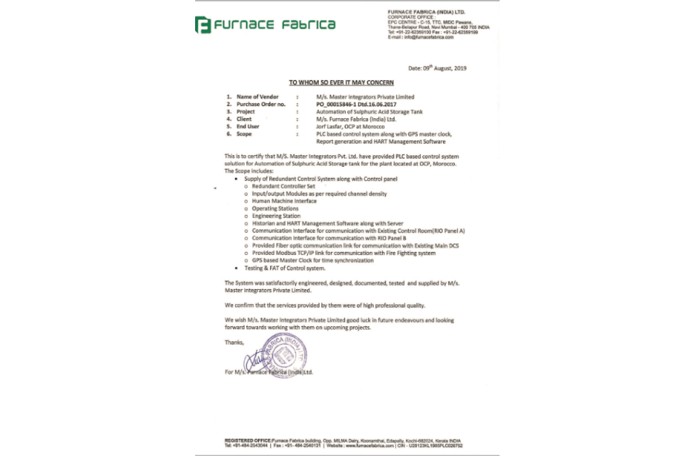 Furnace Fabrica (India) Limited