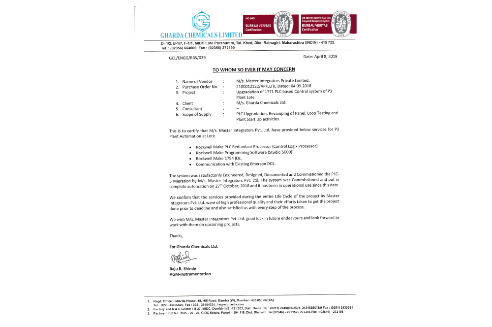Gharda Chemicals Limited