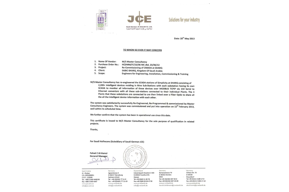 German JC Eckardt Ltd